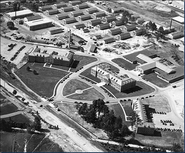 Schooling for Ordnance officers and enlisted personnel was consolidated in 1940 in The Ordnance School at Aberdeen Proving Ground, Maryland (shown in 1941). Aberdeen was the center of the Ordnance branch for 68 years, until 2008.