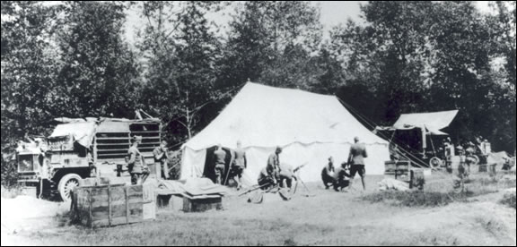 During World War I, the Ordnance Department fielded mobile Ordnance repair shops (like the 42d Infantry Division Mobile Ordnance Repair Shop shown here) and heavy artillery mobile Ordnance repair shops. These units moved with the division and provided a wide array of support to the line.