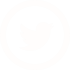 Circle Twitter logo in the middle for social logo